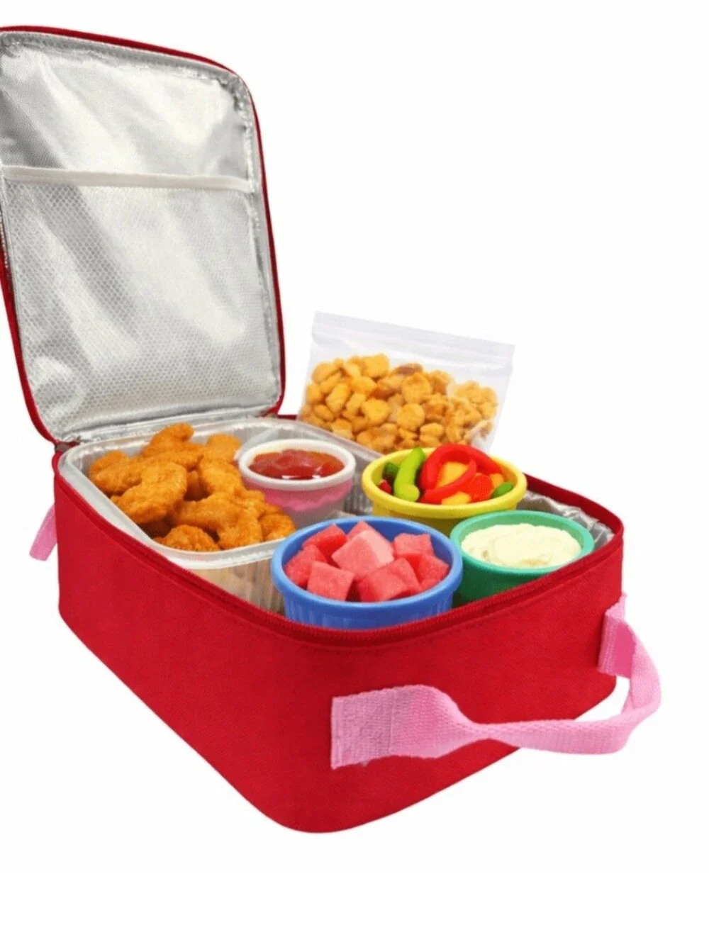 Hello Kitty Red and Pink Character Lunch Tote
